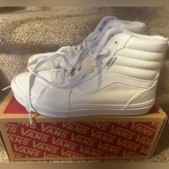 Vans Filmore White High Top Sneakers - Picture 5 of 12